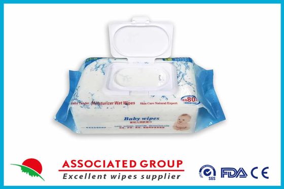 80 PCS Skin Care Comfortable Baby Tender Moisturizer Wet Wipes, Alcohol Free