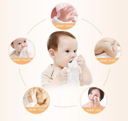 Pure Cotton Baby Wipes Both Used In Dry And Wet 35G Spunlace Nonwoven Fabrics