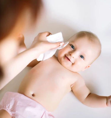 Pure Cotton Baby Wipes Both Used In Dry And Wet 35G Spunlace Nonwoven Fabrics
