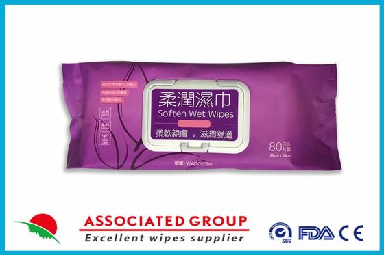 Soften Wet Wipes Include Vitamin E And Aloe Vera Extract, No Alcohol And Perfume