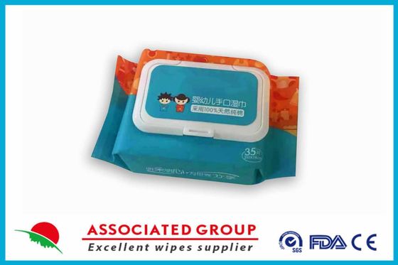 Unscented Biodegradable Wet Wipes Nonwoven Fabric Baby Hand And Mouth Wipes