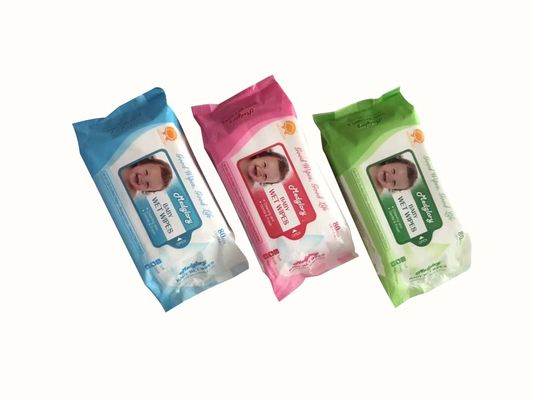 45 Gsm Cleaning Baby Wet Wipes 99.9% EDI Purified Water Perfume Free