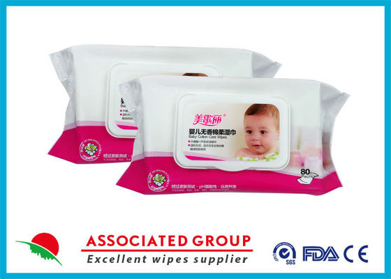 Hypoallergenic 80pcs Water Baby Wipes For Sensitive Skin Newborns