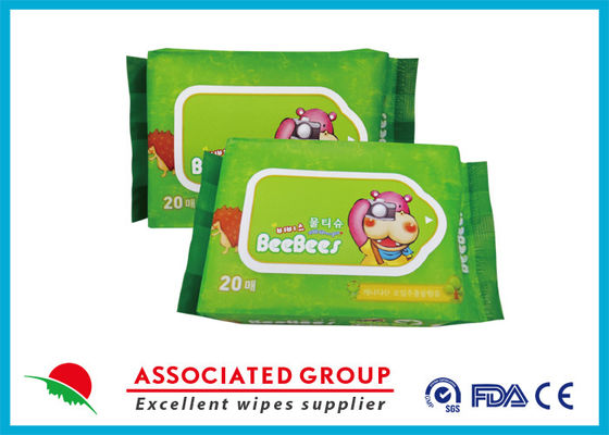 Non Woven Fabric ODM Baby Adult Wet Wipes Aloe Vera Extract Moisture