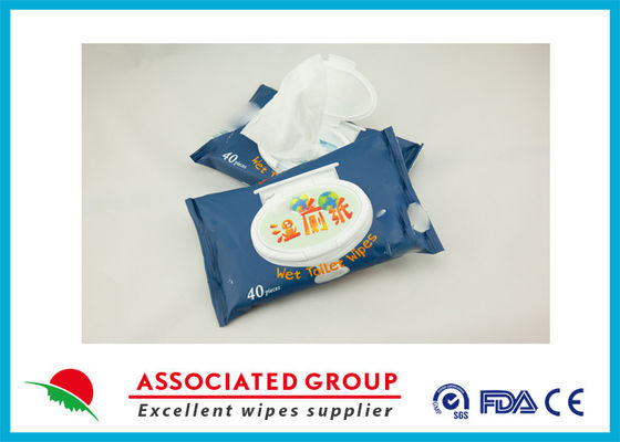 Nonwoven Flushable Biodegradable Wet Wipes For Adults Kids Toilet Washroom