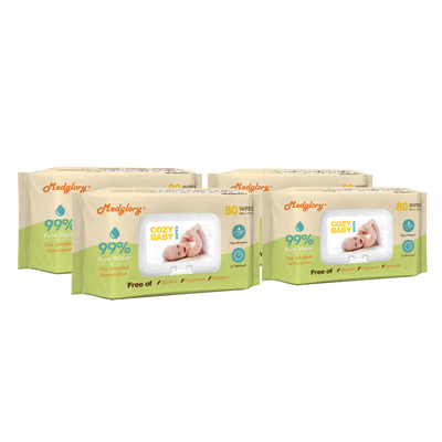 Rayon Spunlace Baby Wet Wipes 99% Water Dermatologically Tested No Synthetic Fragrance