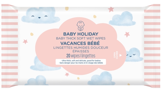 Rayon spunlace Extra Thick Baby Wet Wipes Gentle Formula For Sensitive Skin