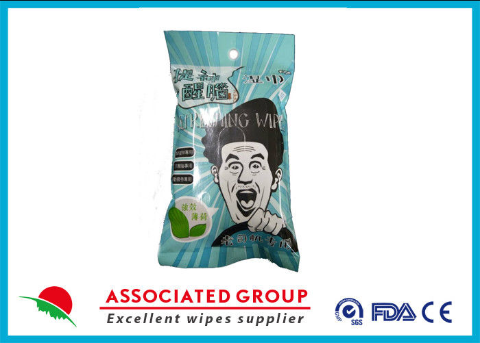 Extra Menthanol Adult Wet Wipes For Fatigue Removal When Driving , Handbag Size