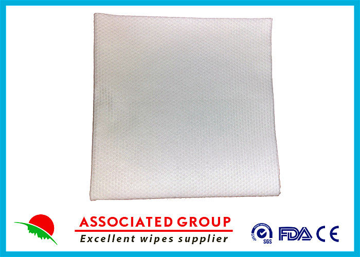 60~110 Gsm Disposable Dry Wipes , Hospital Dry Baby Wipes Strong Tensile Stretch