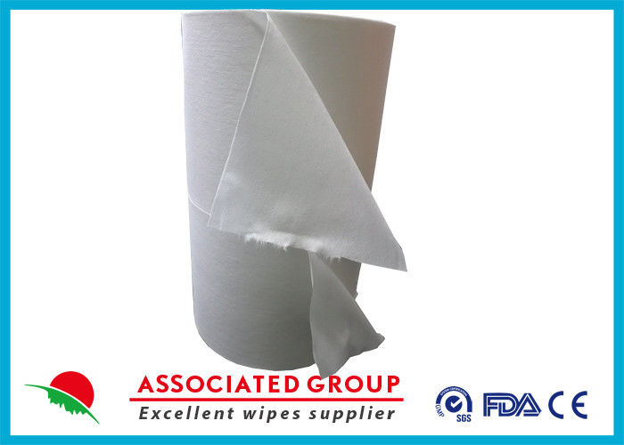 Spunlace Nonwoven Disposable Dry Washcloths 100 % Cotton No Pilling / Fuzzing