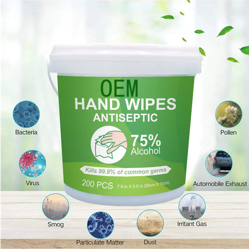 OEM Kill 99.9% Germs Dry Wipes For Hand Wipes Antiseptic 75% Alcohol