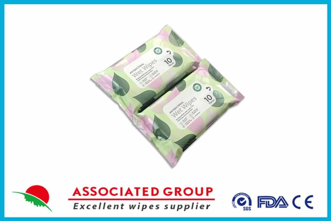 Biodegradable Antibacterial Wet Wipes Made From 100% Natural Viscose Fiber