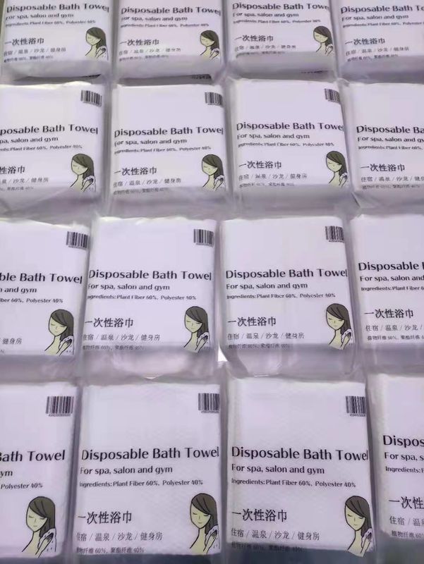 High Water Absorption Disposable Bath Towel For Hotel Hot Spring Salon Gym