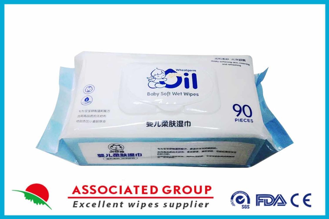 Mild Formula Baby Skin Care Wipes Alcohol Free , Baby Soft Organic Cloth Wipes