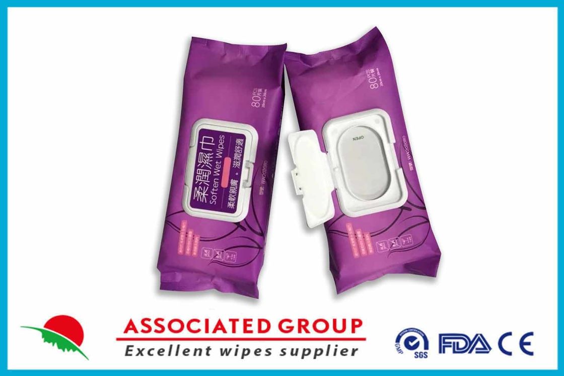 Soften Wet Wipes Include Vitamin E And Aloe Vera Extract, No Alcohol And Perfume