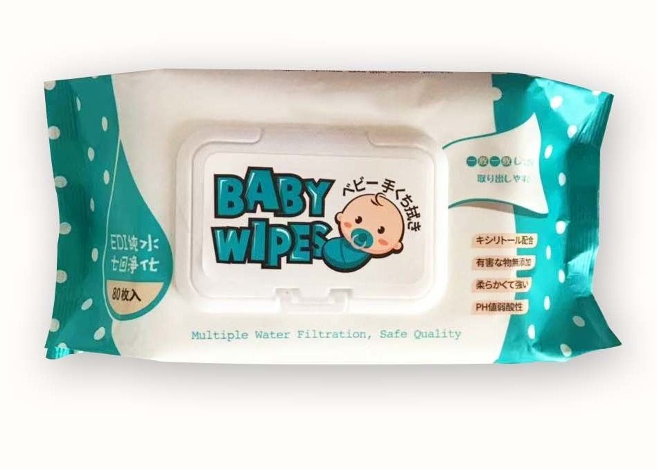 Multiple Water Filtration EDI Baby Wet Wipes Weakly Acid Xylitol  Extract