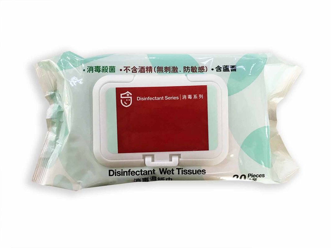 No Irritation Anti Sensitivity Disinfectant Wet Wipes Aloe Vera Extract