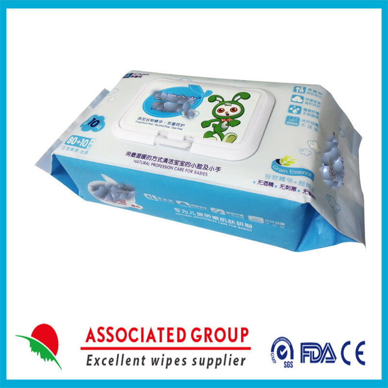 Nonwoven Fabric Baby Wipes No Bleach For Sensitive Skin Chemical Free