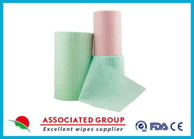 Green Spunlace Nonwoven Fabric / non woven cloth 100% biodegradable