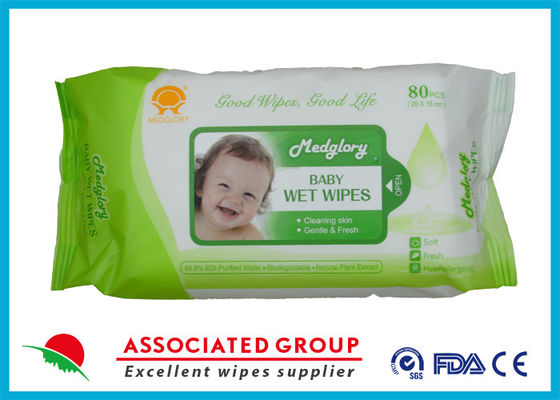 Medglory Natural Ingredients Hypoallergenic Baby Wet Wipes For Skin Cleaning