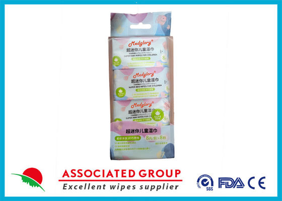 8pcs Super Mini Baby Wipes With Aloe Vera Extract