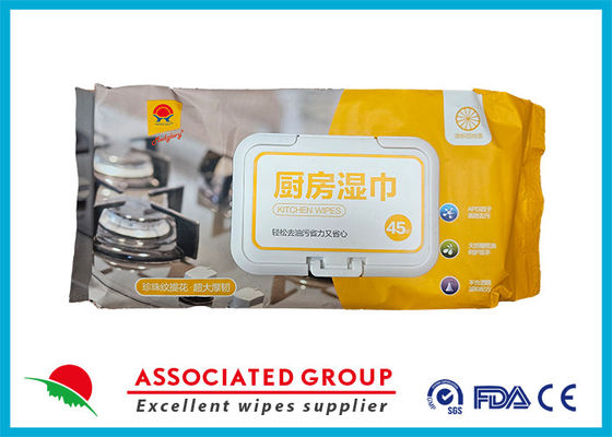 Household Cleaning Wet Wipes Kitchen Towel with Apg Factor Efficient Decontamination Natural Olive Oil