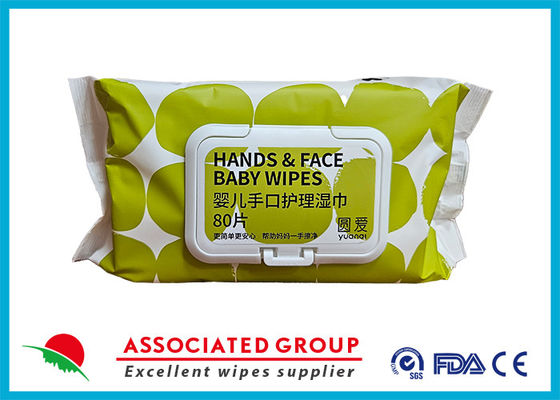 Soft Cleaning Yuanai Hands And Face Baby Wet Wipes Alcohol Free