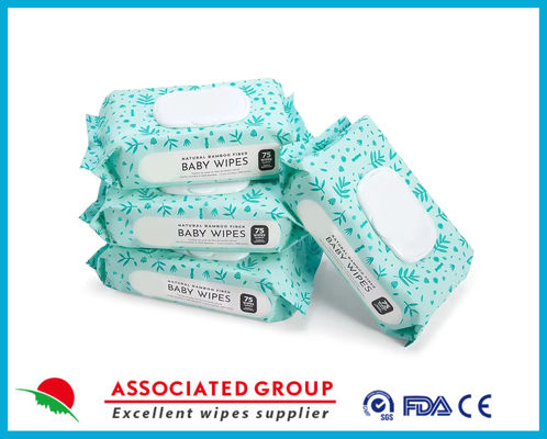 99% Water Baby Wet Wipes Packaging 75pcs  Hypoallergenic Aqua Pure Baby Wipes