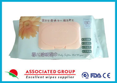 Mild Formula Skin Care Baby Wipes Alcohol Free , Organic Cloth Baby Wipes Soft
