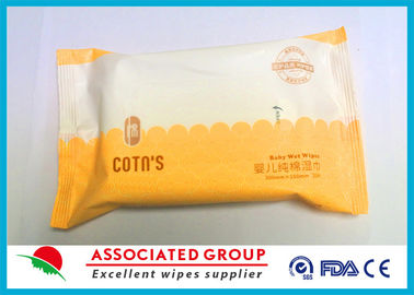 100% Cotton Baby Wet Wipes No Fragrance No Irritation Resealable Travel Size